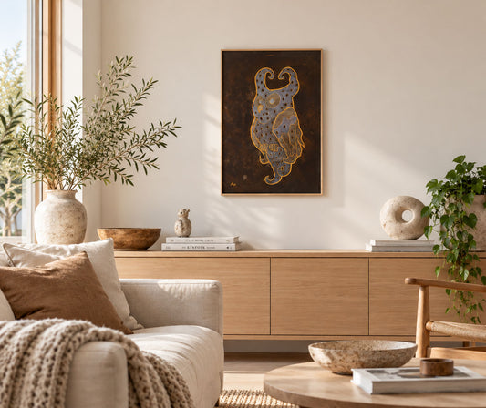 The Jester Owl 50x 70 cm