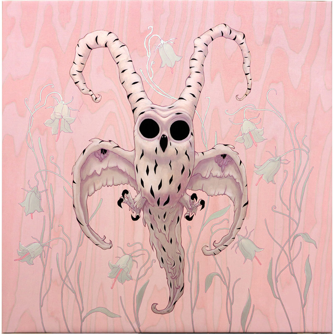 Owl- canvas tulostus, akryyli, 80x80cm